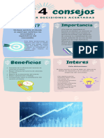 Infografia 4 Consejos Organico Ilustrado Rosa Pastel