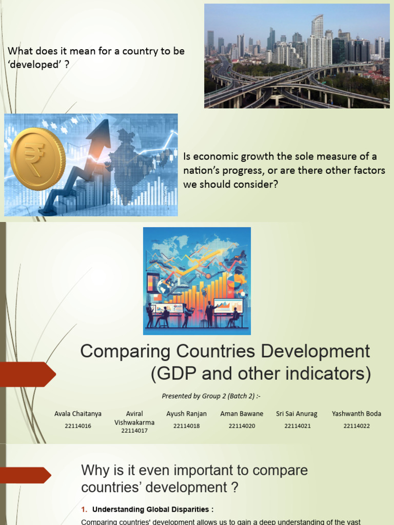 Understanding Country Development Indicators | PDF | Gross Domestic ...