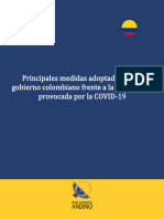 Principales Medidas Adoptadas Por El Gobierno Colombiano