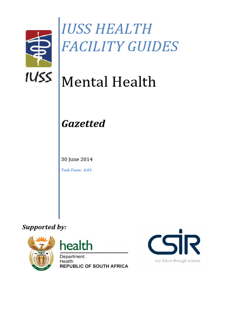 Mental Health Gazetted PDF Health Care Mental Health
