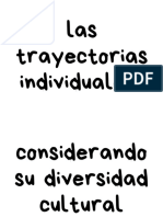 Las Trayectorias Individuales Considerando y Su Diversidad Cultural