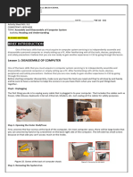 Activity Sheet 5.1 - Disassemble Computer System