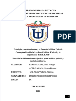 PDF Principios Constitucionales y El Derecho Militar Policial Diferencia Entre Justicia Penla Militar y Ordinaria - Compress