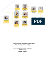 Class Officers Organizational Chart