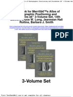 Test Bank For Merrills Atlas of Radiographic Positioning and Procedures 3 Volume Set 14th Edition Bruce W Long Jeannean Hall Rollins Barbara J Smith