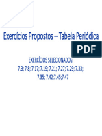 Lista de Exercícios - Tabela Periódica e Propriedades - Retirado Do Livro