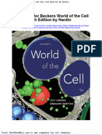 Test Bank For Beckers World of The Cell 9th Edition by Hardin