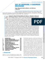 Pathophysiology of Migraine; A Disorder of Sensory Processing