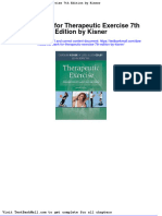 Test Bank For Therapeutic Exercise 7th Edition by Kisner