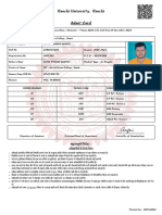 RU - Admit Card