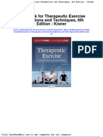 Test Bank For Therapeutic Exercise Foundations and Techniques 6th Edition Kisner