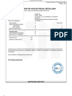 Certificado de Avalúo Fiscal Detallado