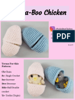 Peek A Book Chicken by Happy Crochet Lady