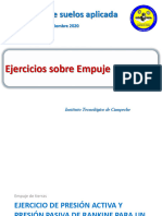 Ejercicios de Empuje de Tierras