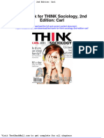 Test Bank For Think Sociology 2nd Edition Carl