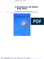 Test Bank For Biochemistry 6th Edition Berg Stryer