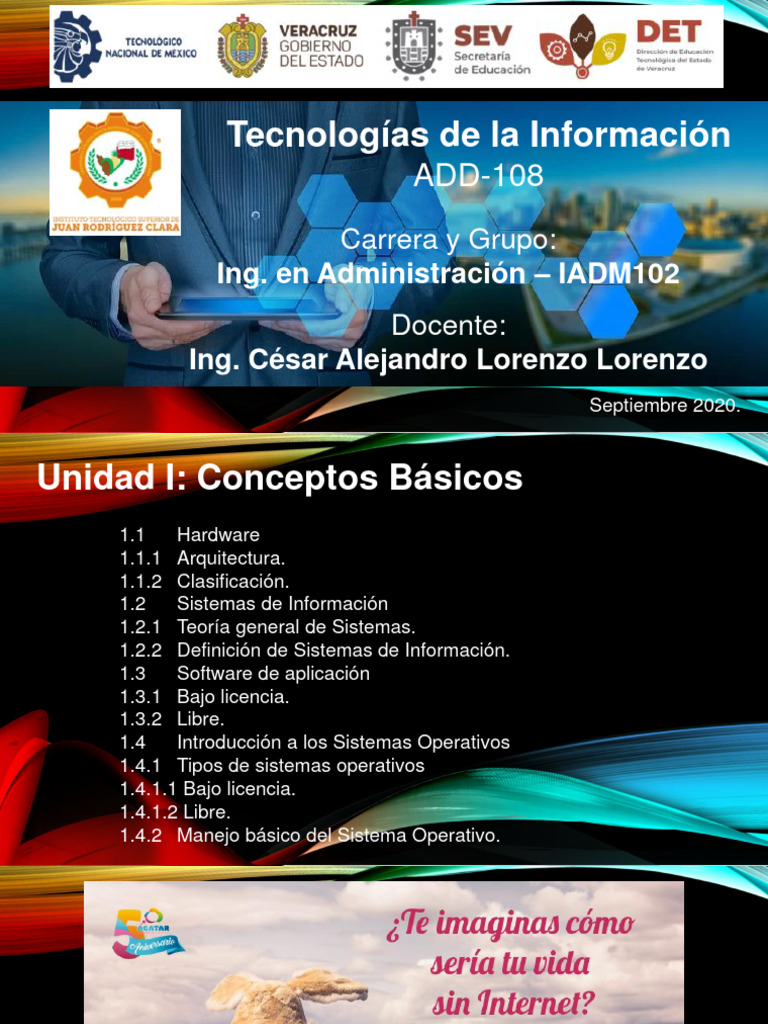 Unidad I - Tecnologias de La Informacion | PDF | Software de la ...