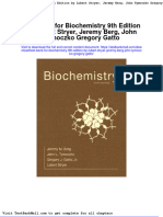 Test Bank For Biochemistry 9th Edition by Lubert Stryer Jeremy Berg John Tymoczko Gregory Gatto
