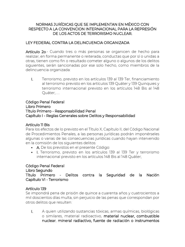 Mexico submission spanish pdf desintegraci n radioactiva multa pena 