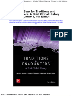 Test Bank For Traditions and Encounters A Brief Global History Volume 1 4th Edition