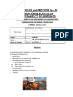 Guía de Laboratorio Mineralogía - LAB07 - CARBONATOS, NITRATOS y FOSFATOS