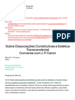 Min Oh - Sobre Dissociações Constitutivas e Estética Transcendental