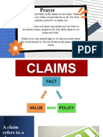 Week 5 - Claims of Fact, Policy and Value