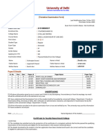 5th Sem Exam Form