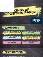 Kinds of Position Paper 2