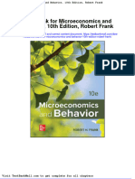Test Bank For Microeconomics and Behavior 10th Edition Robert Frank