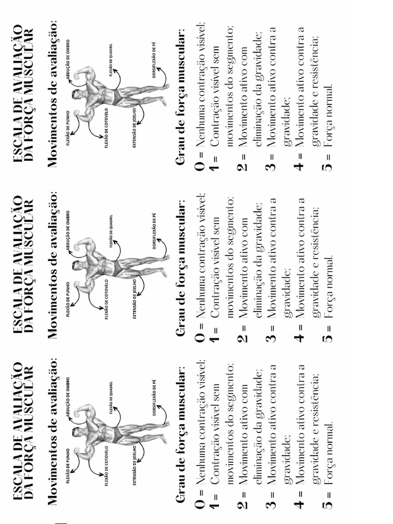 Escala de Avaliação Da Força Muscular | PDF
