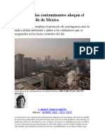 Las Partículas Contaminantes Ahogan El Aire en El Valle de México