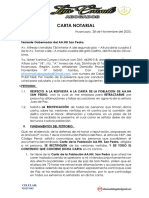 Carta Notarial Por Difamacion