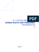 21st STATUS REPORT ON HUMAN RIGHTS AND FREEDOMS IN MONGOLIA