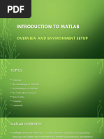 1 Introduction To MATLAB