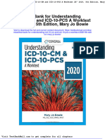 Test Bank For Understanding Icd 10 CM and Icd 10 Pcs A Worktext 2020 5th Edition Mary Jo Bowie