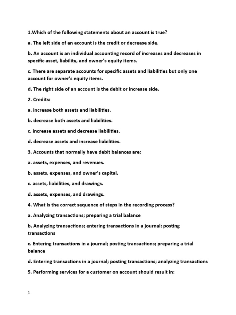 Accounting Principles Midterm Review | PDF | Debits And Credits | Expense