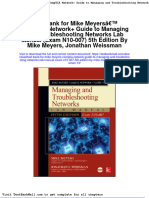 Test Bank For Mike Meyers Comptia Network Guide To Managing and Troubleshooting Networks Lab Manual Exam n10 007 5th Edition by Mike Meyers Jonathan Weissman 13
