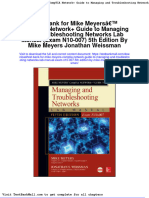Test Bank For Mike Meyers Comptia Network Guide To Managing and Troubleshooting Networks Lab Manual Exam n10 007 5th Edition by Mike Meyers Jonathan Weissman