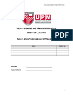 Assessment 1 Group Discussion Portfolio (Form)