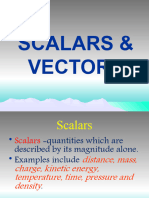 Scalars Vectors 1