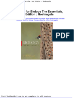 Test Bank For Biology The Essentials 1st Edition Hoefnagels