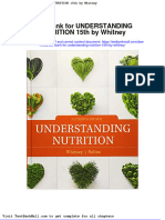 Test Bank For Understanding Nutrition 15th by Whitney
