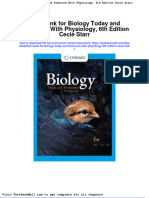 Test Bank For Biology Today and Tomorrow With Physiology 6th Edition Cecie Starr