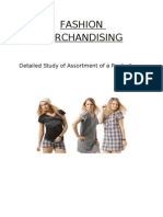 Fashion Merchandising: Detailed Study of Assortment of A Product