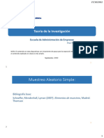 Metodologia Investigacion 06 Muestreo Aleatorio Simple