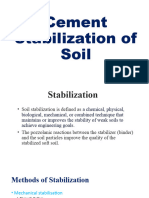 Cement Stabilization of Soil