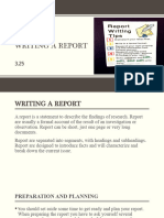 Writing A Report