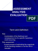 Risk Assessment Evaluation