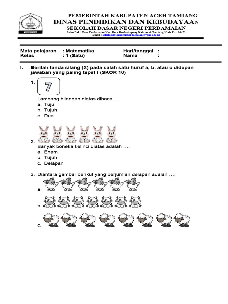 Persiapan Optimal: Kumpulan Contoh Soal Ujian Tengah Semester 2 Kelas 2 SD untuk Membangun Percaya Diri